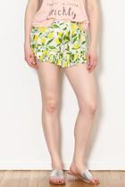  Lemon Ruffle Shorts