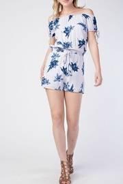  Lilac Off-shoulder Romper