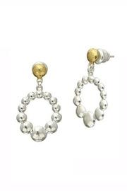  Sterling/24k Hoop Earrings