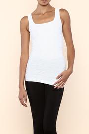  White Scrunch Tank