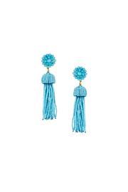  Aqua Tassel Earrings