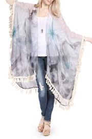  Butterfly Print Tassel Cardigan