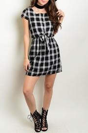  Black Checkered Dress