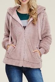  Fuzzy Drawstring Hoodie