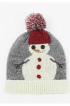  Snowman Knit Beanie