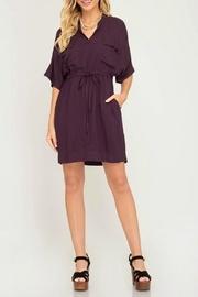  Waist Tie Shirtdress