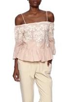  Blush Embroidered Top