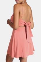  Tie Back Mini Dress