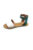  White & Turquoise Sandal