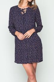  Purple Neck Ribbon Dress
