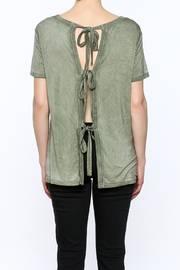  Cadet Green Tie Back Top