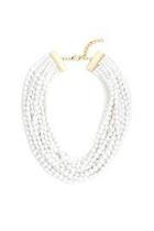  White Bib Necklace