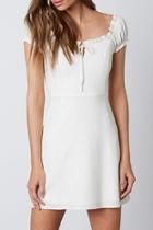  Cuff Sleeve Mini Dress