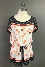  Drawstring Tunic Top