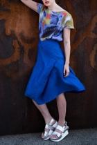 Skirt Linen Royal-blue