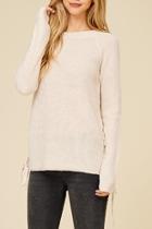  Lace Me Up Sweater