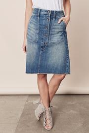  Button-down Denim Skirt