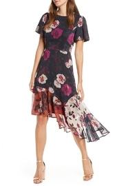  Floral Asymmetrical Dress