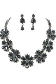 Black Stones Necklace-set
