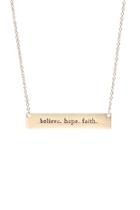 Believe-hope-faith-bar-necklace