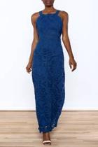  Blue Lace Maxi Dress