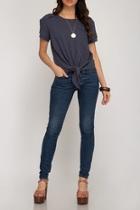  Slit Sleeve Tee