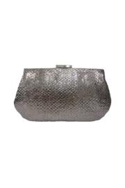  Textured Evening Bag With Circle Detail