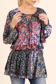  Print Front Tie Tunic