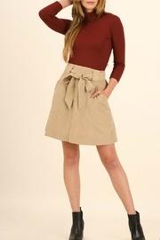  Ribbon-tie A-line Skirt