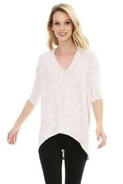  3/4 Sleeve High-low Top