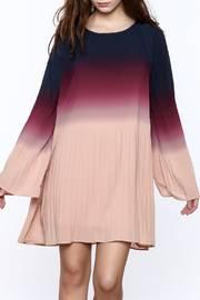  Long Sleeved Ombre Swing Dress