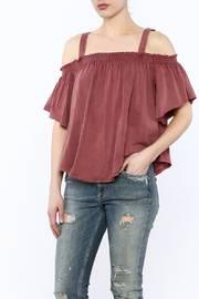  Washed Maroon Top