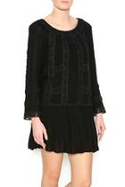  Black Crochet Dress