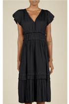  Pleated Ruffle Dress