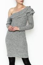  Jinna Ruffle Sweater Dress