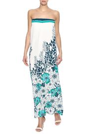  Strapless Floral Maxi Dress