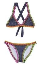  Rainbow Denim Bikini-set