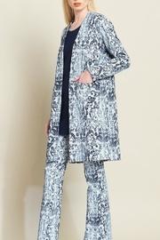  Jacquard Print Cardigan