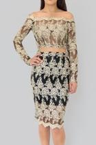  Golden Lace Skirt