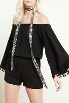  Tassel Trim Romper
