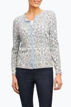  Tile Print Cardigan