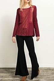  Crimson Lacey Top