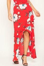  Floral-stunner High-low Skirt