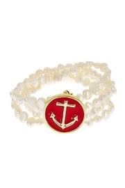  Freshwaterpearl Anchor Bracelet