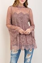  Scalloped Lace Top