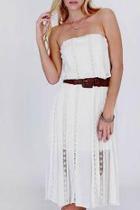  Off Shoulder White Dress