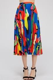  Colorful-print Midi Skirt