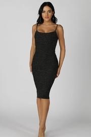  Gold Sparkle Midi Dress