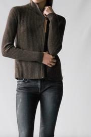  Moto Rib Cashmere Cardigan