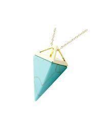  Turquoise Pyramid Necklace